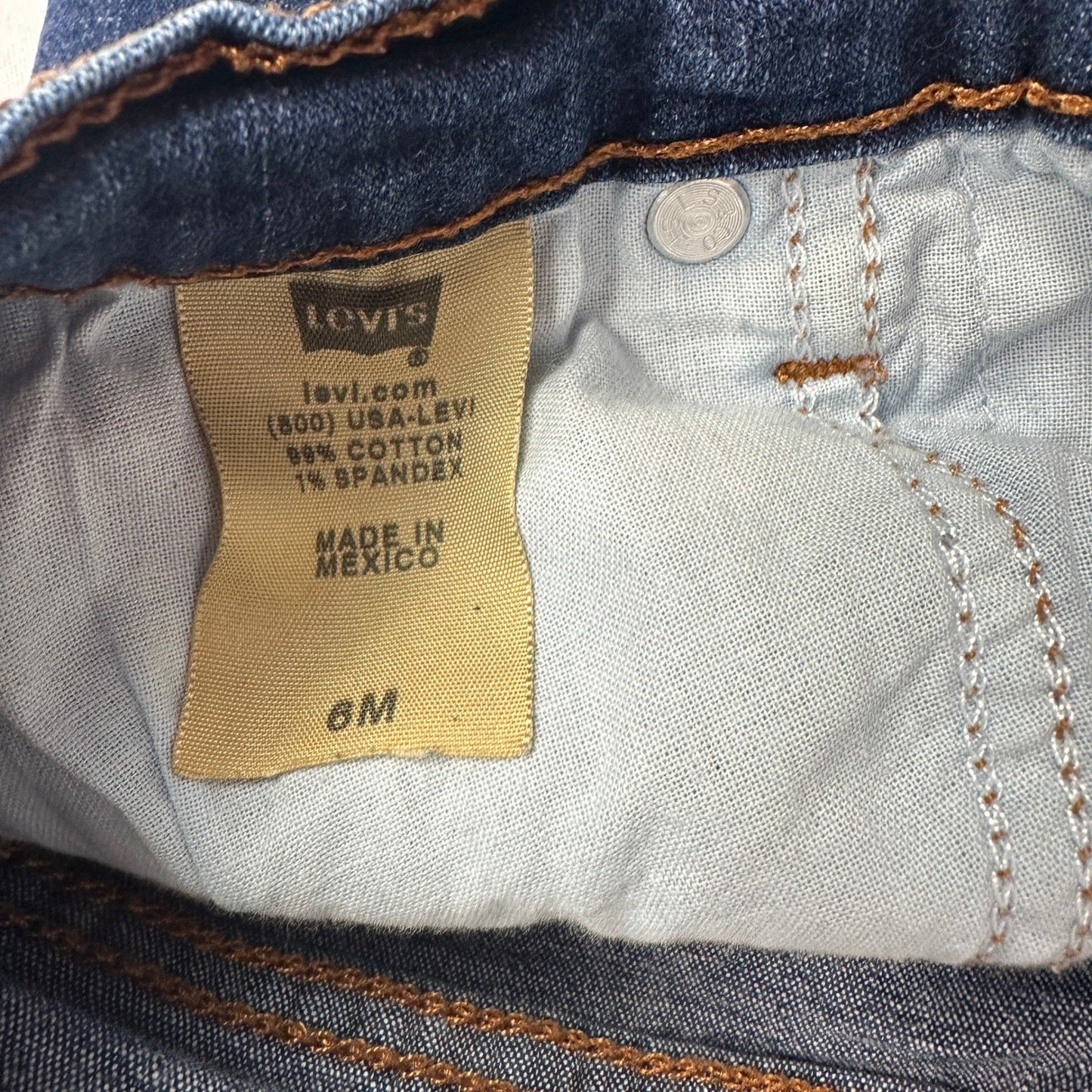 Vintage Levi's 512 Bootcut Jeans Womens 6M Dark Blue Baggy Y2K Retro Denim
