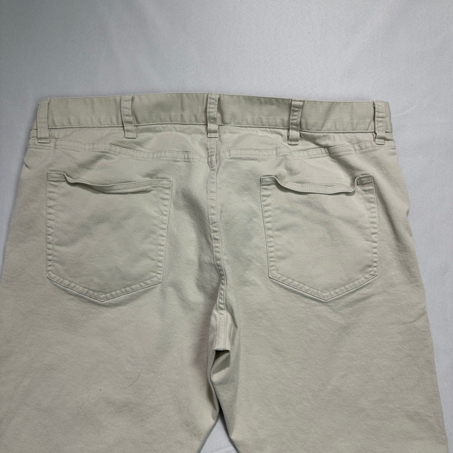 Brooks Brothers Chino Pants 38x32 Stone Khaki Stretch Cotton Cargo Style