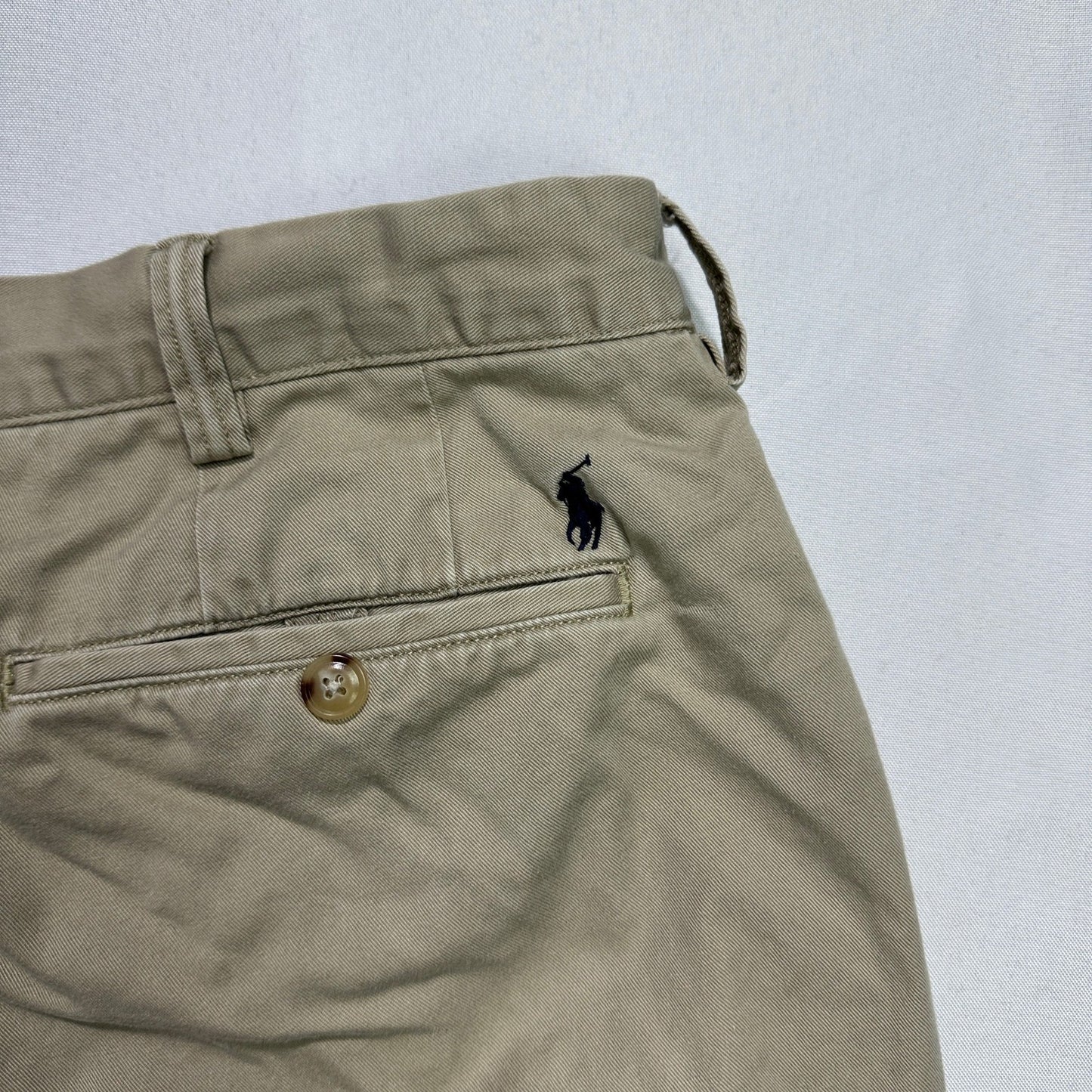 Polo Ralph Lauren Classic Fit Chino Mens 38x34 Khaki Tan Cotton Twill Pants