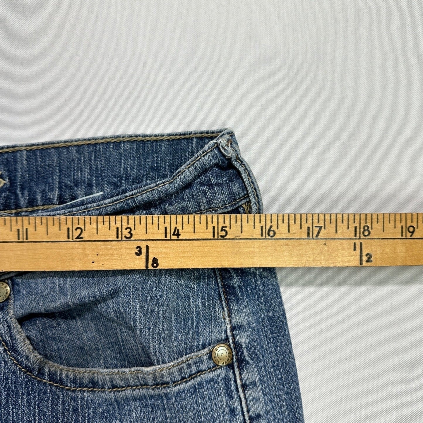 Cody James Slim Straight Jeans Mens 31x36 Blue Medium Wash Western Cowboy Denim