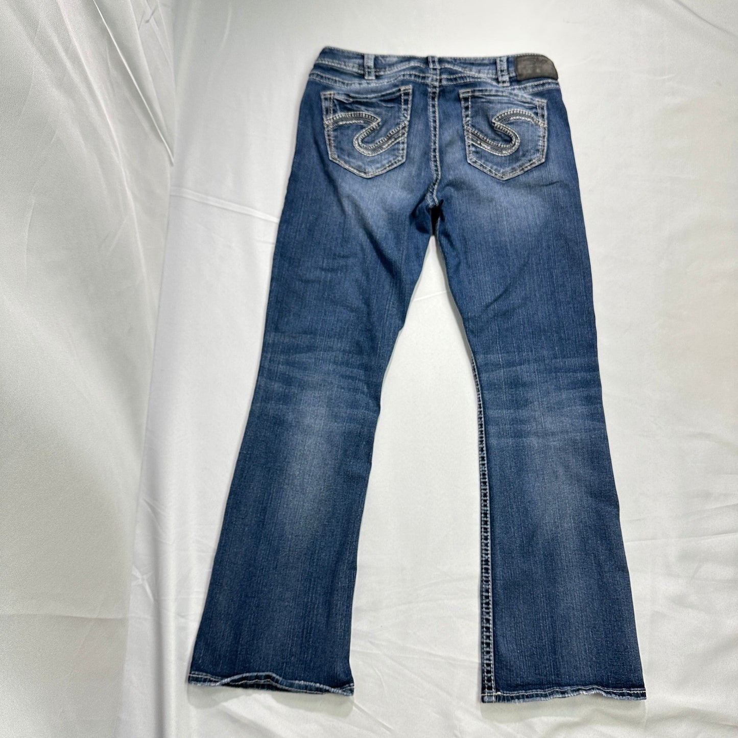 Silver Jeans Co Tuesday Bootcut Jeans Womens 32x31 Blue Mid Rise Fluid Denim