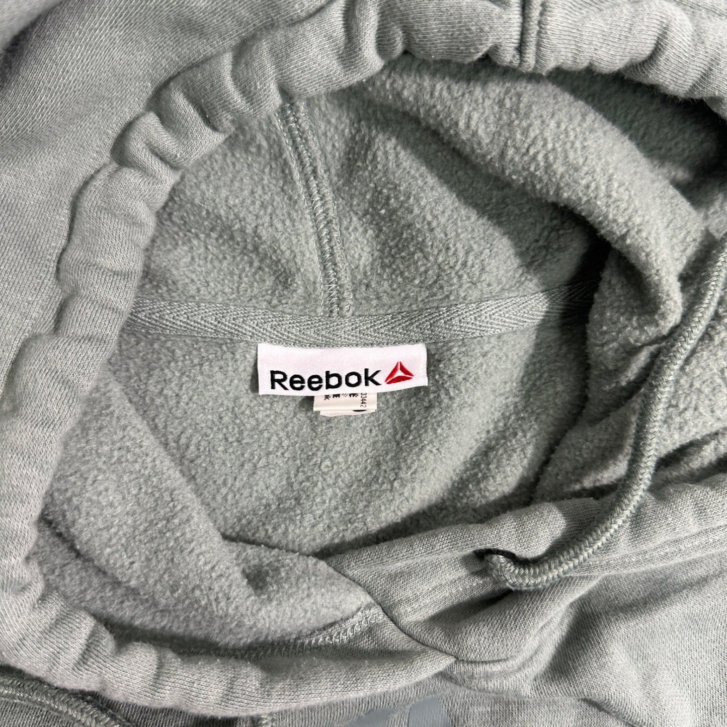 Reebok Pullover Hoodie Mens M Green Delta Logo Sweatshirt Athletic Streetwear