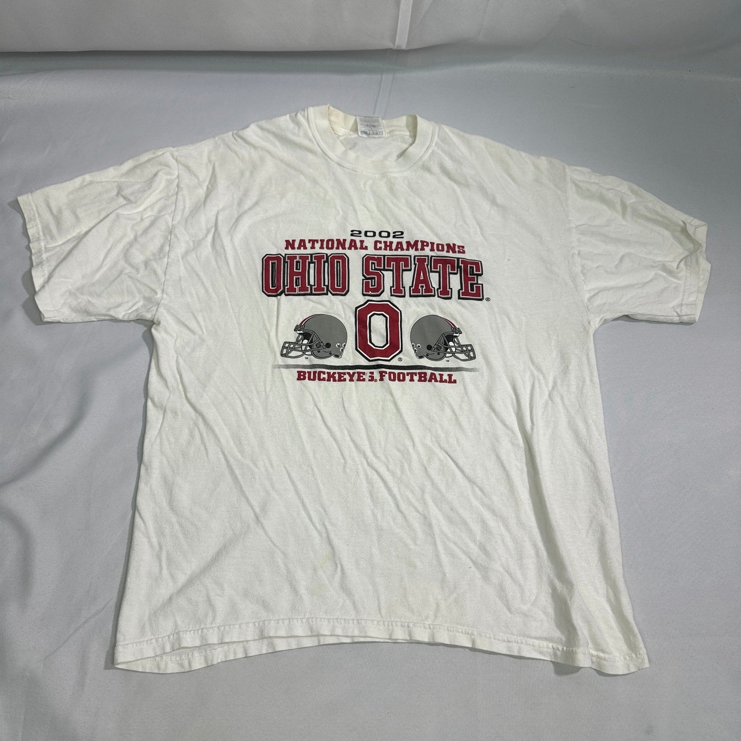 2002 Ohio State Buckeyes Football National Champions Tee Shirt Mens XL Y2K