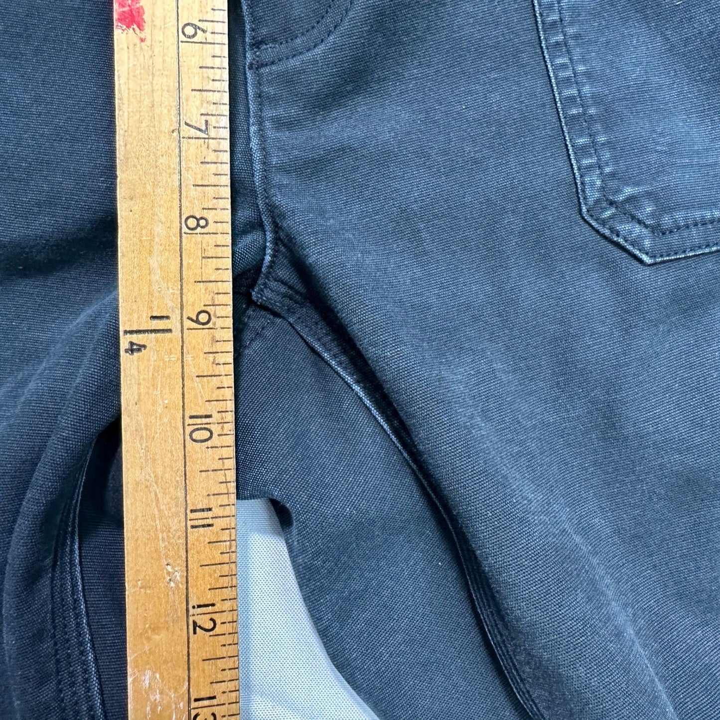 Duluth Trading Co Womens 8x33 Black Fleece Lined Cargo Pants Stretch Bootcut
