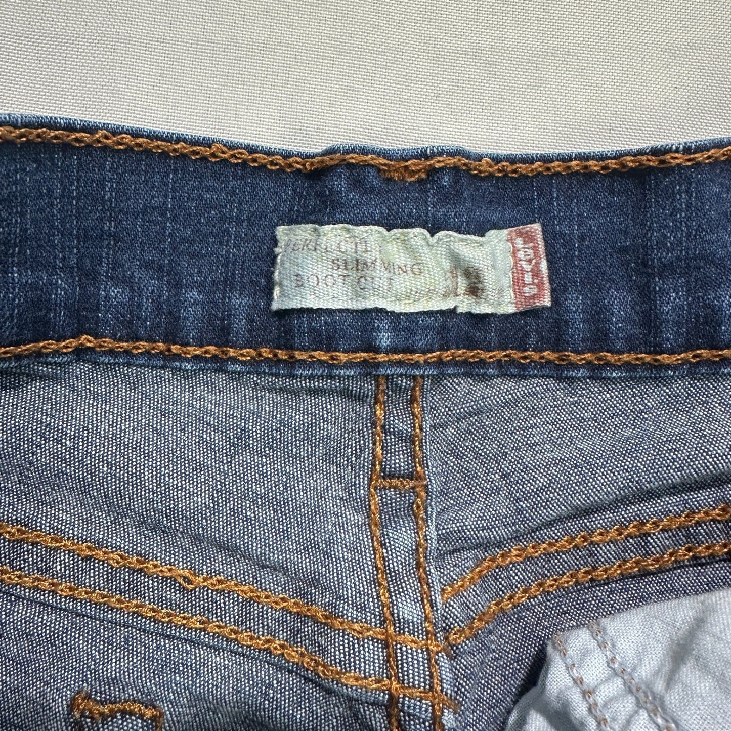 Vintage Levi's 512 Bootcut Jeans Womens 6M Dark Blue Baggy Y2K Retro Denim
