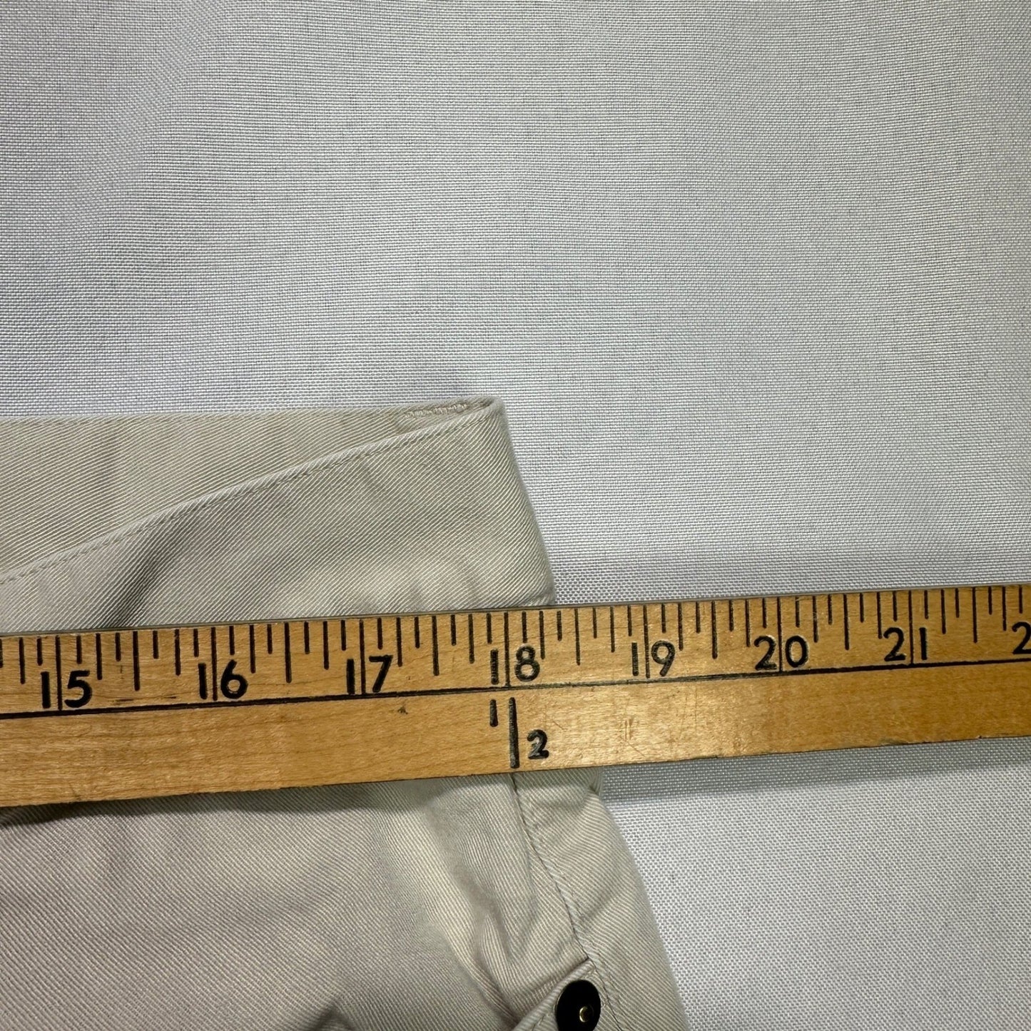 Brooks Brothers Chino Pants 38x32 Stone Khaki Stretch Cotton Cargo Style