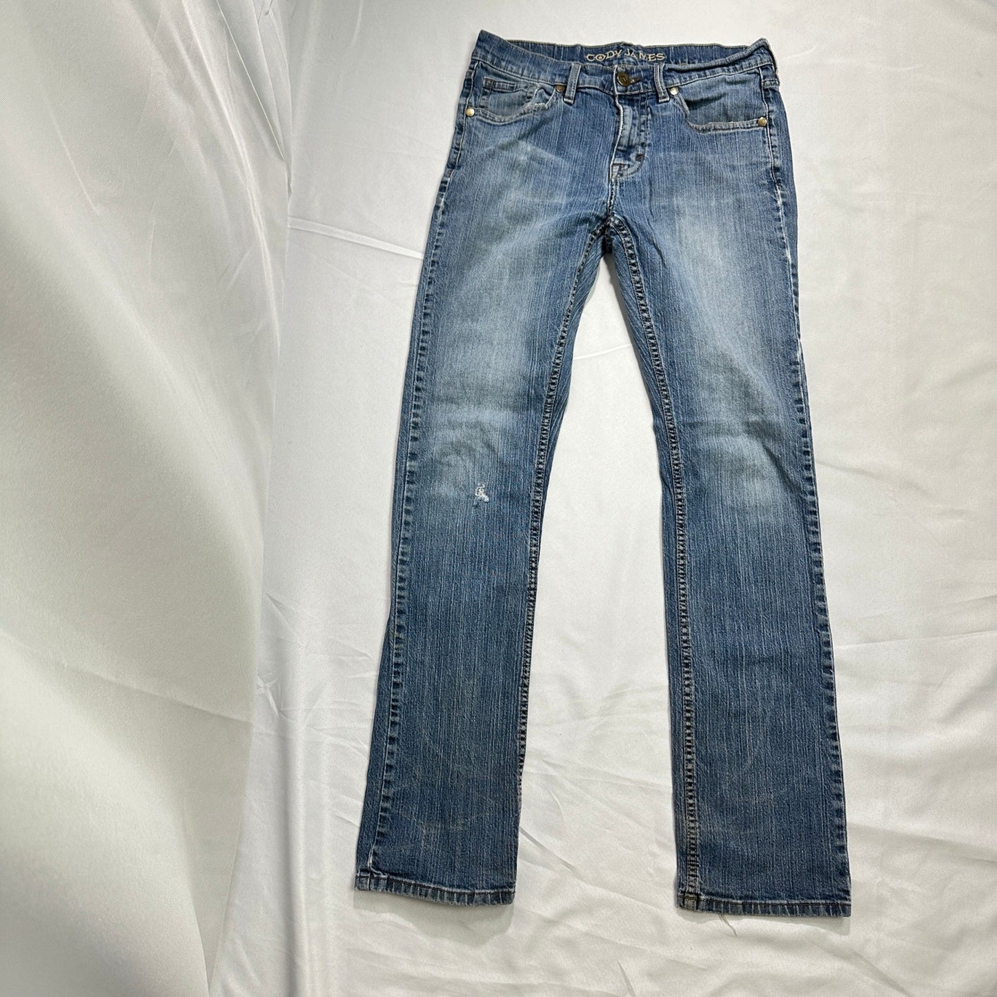 Cody James Slim Straight Jeans Mens 31x36 Blue Medium Wash Western Cowboy Denim