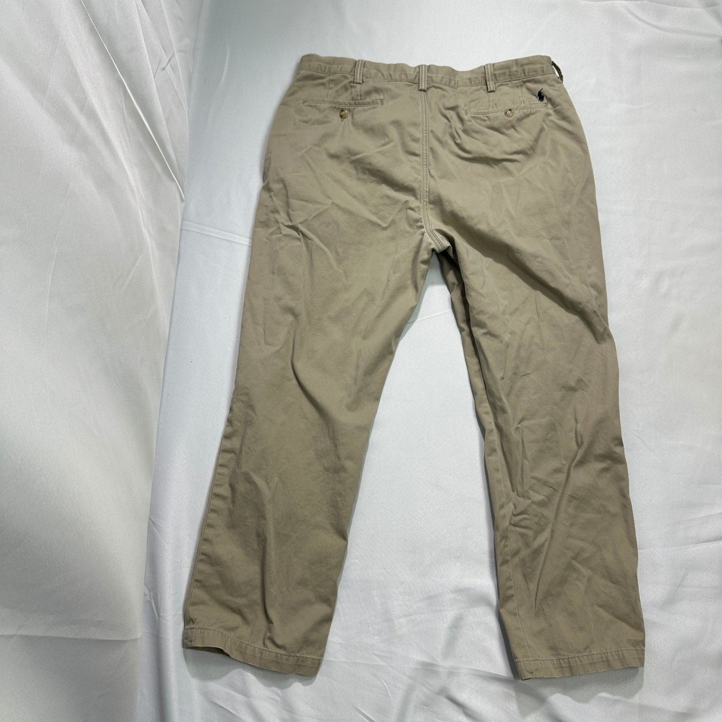 Polo Ralph Lauren Classic Fit Chino Mens 38x34 Khaki Tan Cotton Twill Pants