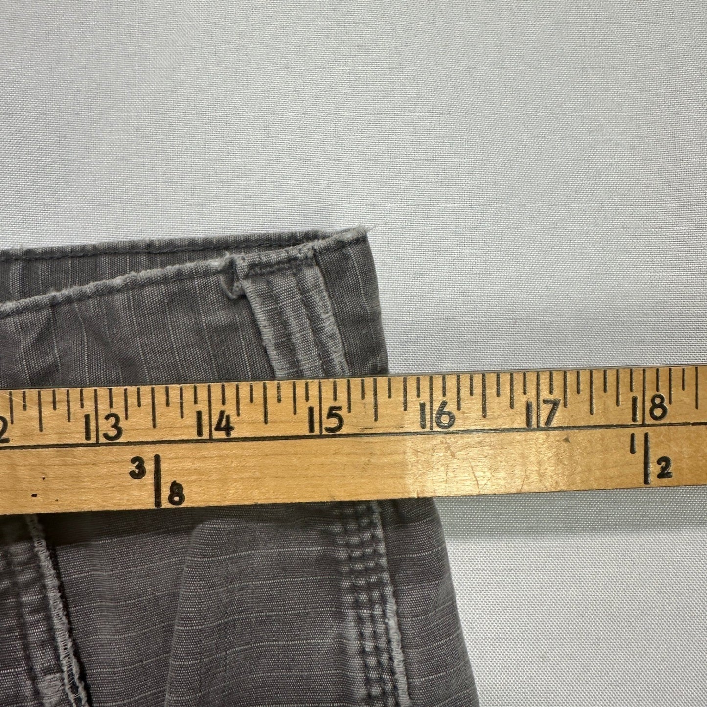 Carhartt Ripstop Cargo Pants Mens 31x30 Gray Distressed Thrashed Workwear Y2K