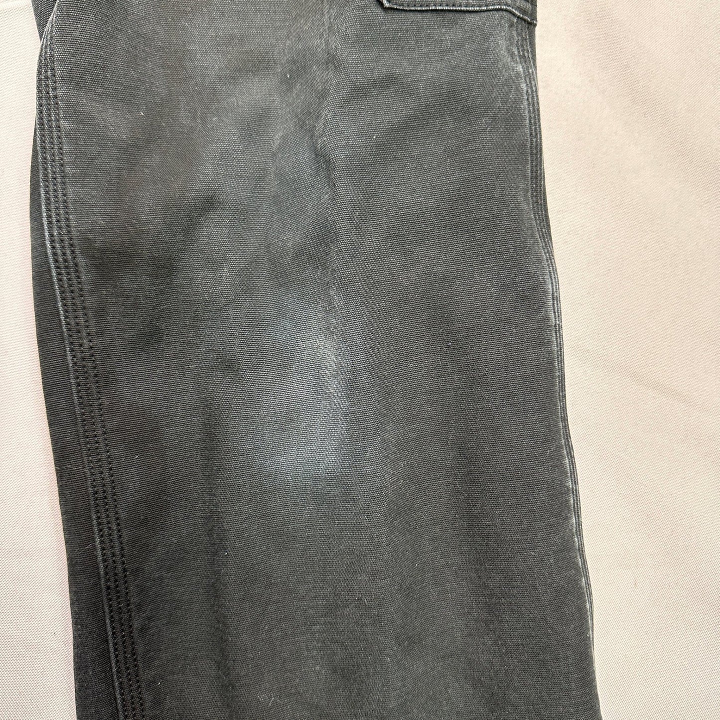 Duluth Trading Co Womens 8x33 Black Fleece Lined Cargo Pants Stretch Bootcut