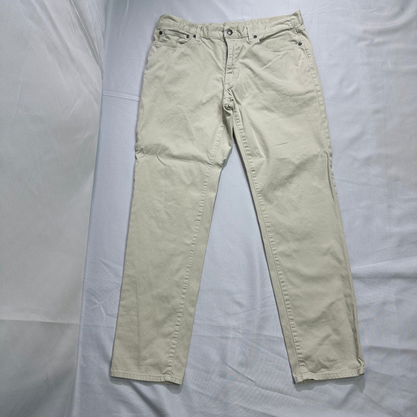Brooks Brothers Chino Pants 36x32 Cream Khaki Cargo Style Cotton Men